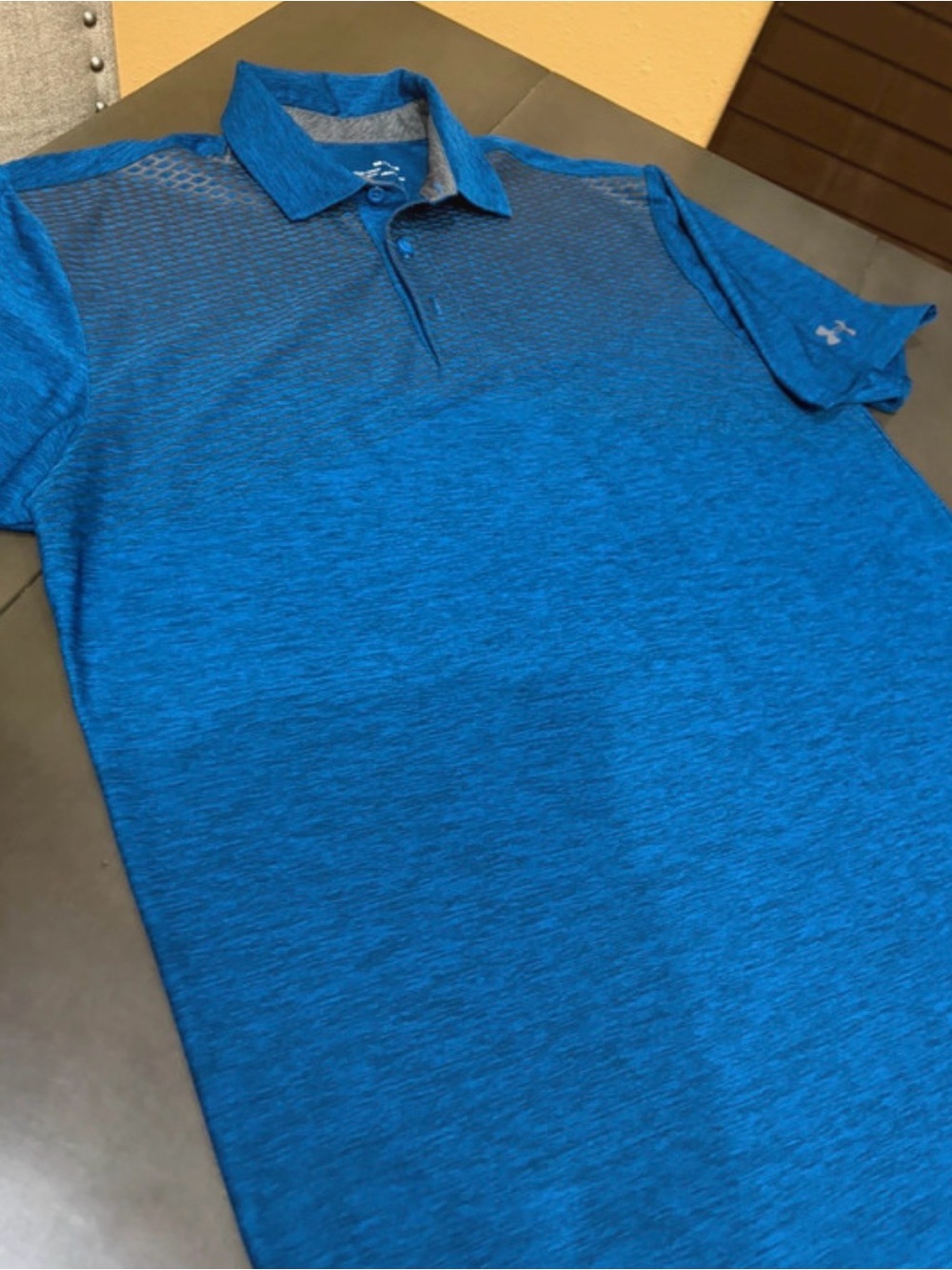 Under Armour Men's Royal Blue Heather Performance Polo